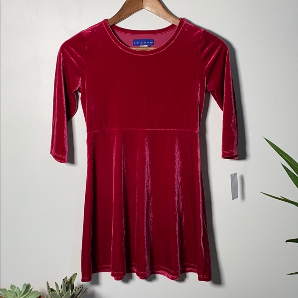 Simply Styled Sears Velvet Dress M(10/12) MSRP $15